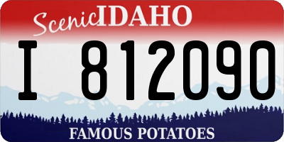 ID license plate I812090