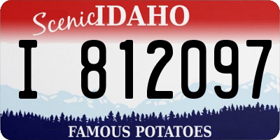 ID license plate I812097