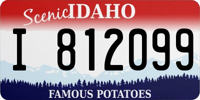 ID license plate I812099