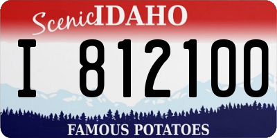 ID license plate I812100