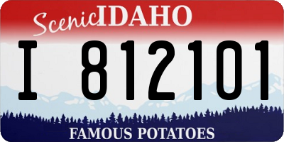 ID license plate I812101
