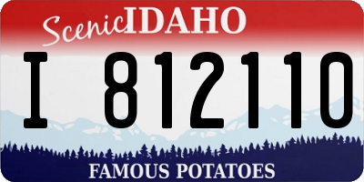 ID license plate I812110
