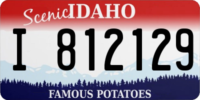 ID license plate I812129