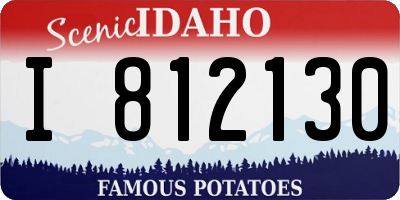 ID license plate I812130