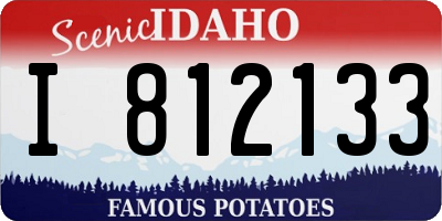 ID license plate I812133