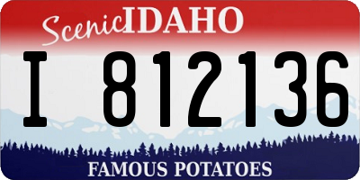 ID license plate I812136