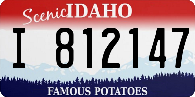 ID license plate I812147