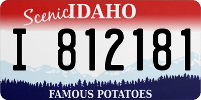 ID license plate I812181