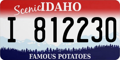 ID license plate I812230