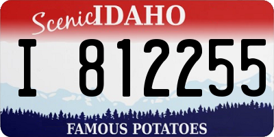 ID license plate I812255