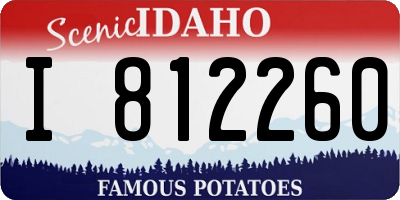 ID license plate I812260