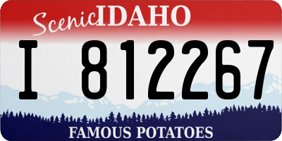 ID license plate I812267