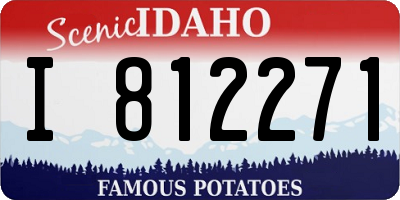 ID license plate I812271