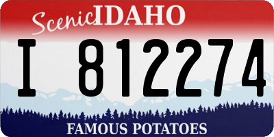 ID license plate I812274
