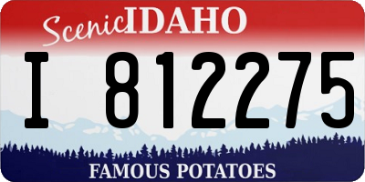 ID license plate I812275