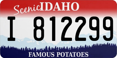 ID license plate I812299