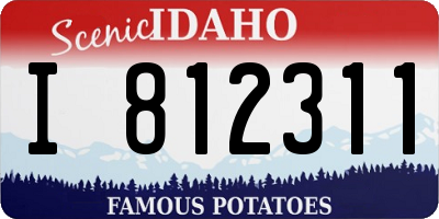 ID license plate I812311