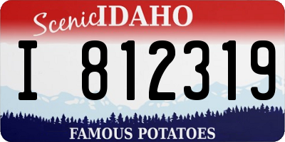 ID license plate I812319
