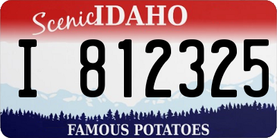 ID license plate I812325