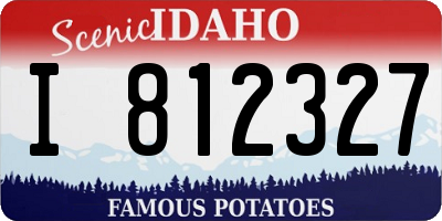 ID license plate I812327