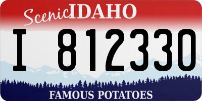 ID license plate I812330