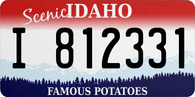 ID license plate I812331