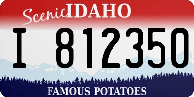 ID license plate I812350