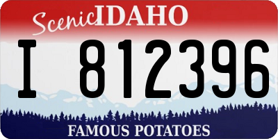 ID license plate I812396