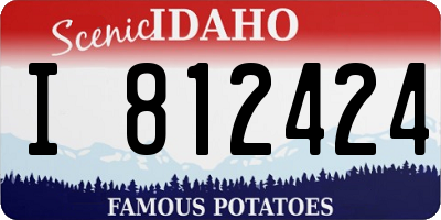 ID license plate I812424