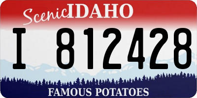 ID license plate I812428