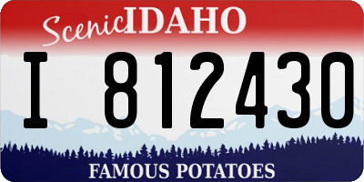 ID license plate I812430