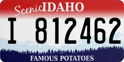 ID license plate I812462