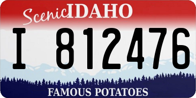 ID license plate I812476