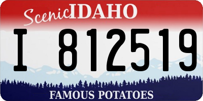 ID license plate I812519