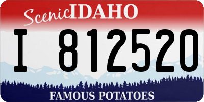 ID license plate I812520