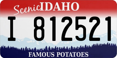 ID license plate I812521