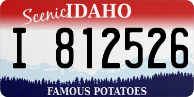 ID license plate I812526