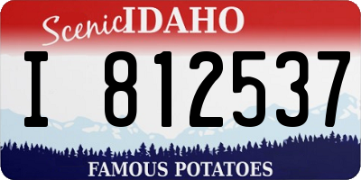 ID license plate I812537