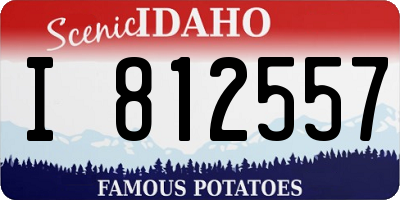 ID license plate I812557