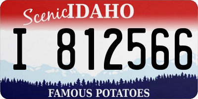 ID license plate I812566