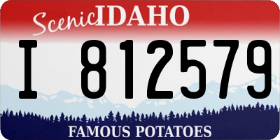 ID license plate I812579