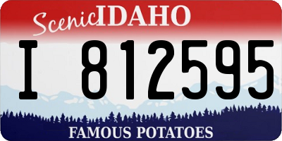 ID license plate I812595