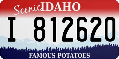 ID license plate I812620