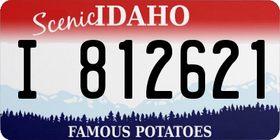 ID license plate I812621