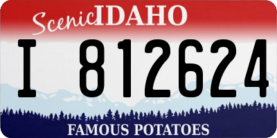 ID license plate I812624
