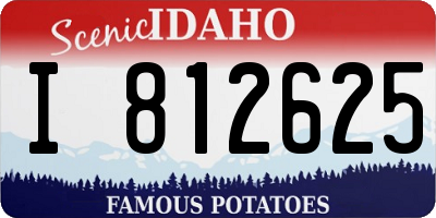 ID license plate I812625
