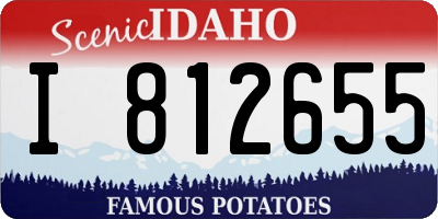 ID license plate I812655