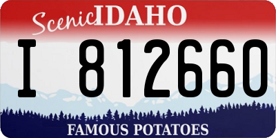 ID license plate I812660