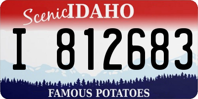 ID license plate I812683