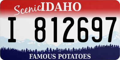 ID license plate I812697